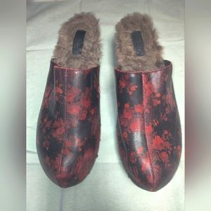 Cute fur lined mules
